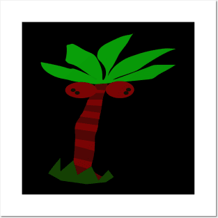 Palm tree vector illustration Posters and Art